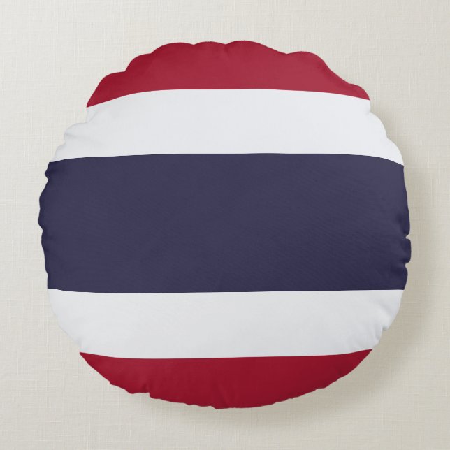 Thailand Rundes Kissen (Vorderseite)