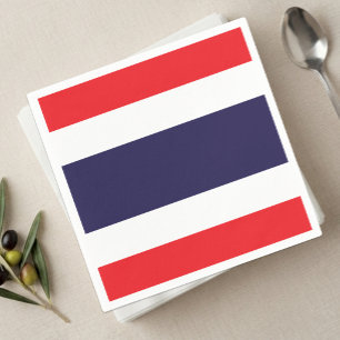 Thailand Servietten, Thai-Flagge Party / Sportfan Serviette