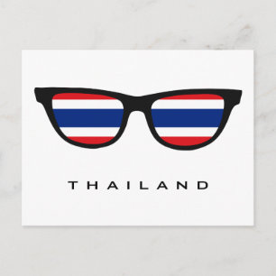 Thailand Shades benutzerdefinierte Text- und Farbp Postkarte