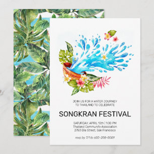 Thailand Songkran Festival Einladung