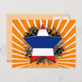 Thailand Star Postkarte (Vorne/Hinten)