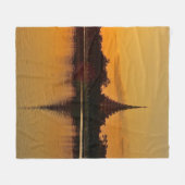 Thailand - sunset in Khon Kaen Fleecedecke (Vorderseite (Horizontal))