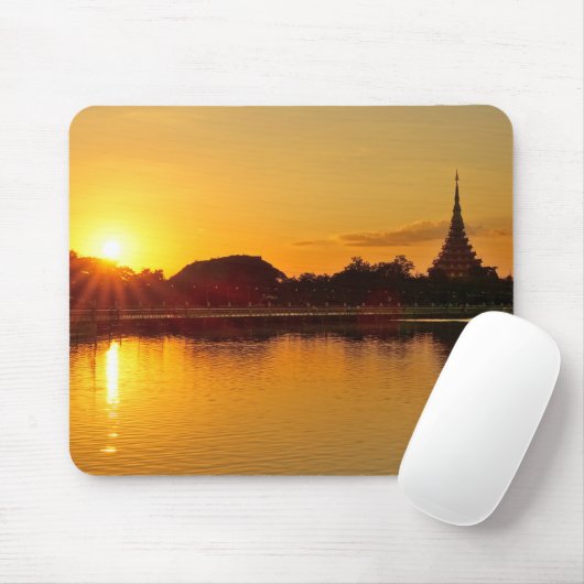 Thailand - sunset in Khon Kaen Mousepad (Mit Mouse)