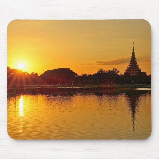 Thailand - sunset in Khon Kaen Mousepad (Vorne)