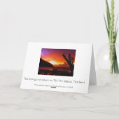 Thailand sunset karte (Rückseite)