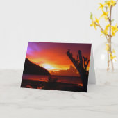 Thailand sunset karte (Gelbe Blume)