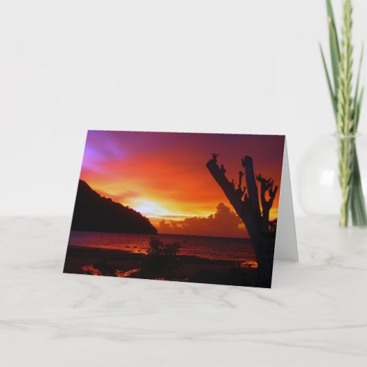 Thailand sunset karte (Vorderseite)