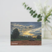 Thailand Sunset Postkarte (Stehend Vorderseite)