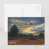 Thailand Sunset Postkarte (Vorne/Hinten)