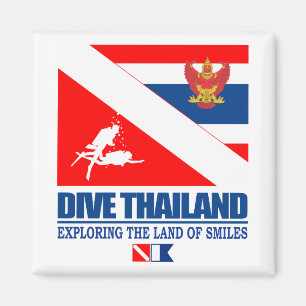 Thailand tauchen (sq) magnet