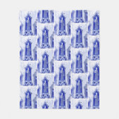 Thailand Temple Art Version Fleecedecke (Vorderseite)