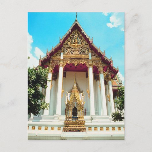 Thailand Temple Postkarte (Vorderseite)