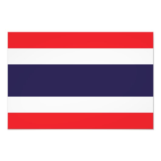 Thailand - Thailändische Flagge Fotodruck (Vorne)