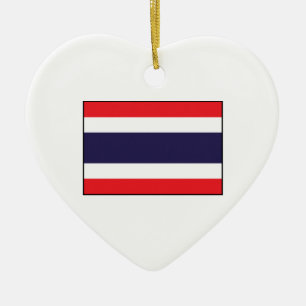 Thailand - thailändische Flagge Keramikornament