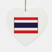 Thailand - thailändische Flagge Keramikornament (Hinten)