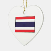 Thailand - thailändische Flagge Keramikornament (Links)