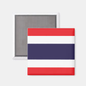 Thailand - Thailändische Flagge Magnet (Vorderseite/Rückseite)