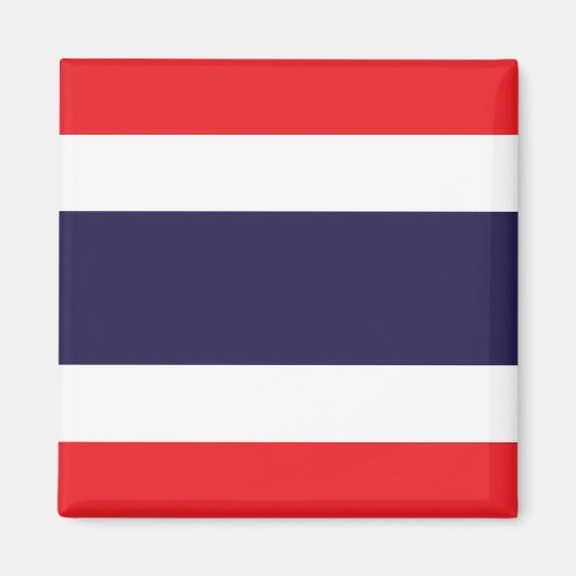 Thailand - Thailändische Flagge Magnet (Vorne)