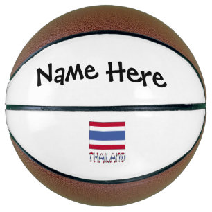 Thailand Thailändische Flagge Personalisiert Basketball