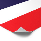 Thailand - Thailändische Flagge Poster (Ecke)