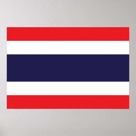 Thailand - Thailändische Flagge Poster (Vorne)