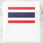 Thailand - Thailändische Flagge Rechteckiger Aufkleber (Tasche)