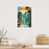 Thailand Traditionelles Reiseplakat Poster (Küche)