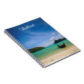 Thailand Travel Beach Foto mit Fischerboot Notizblock (Rechte Seite)