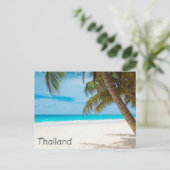 Thailand Tropical Beach Ocean Palm Trevel Postkarte (Stehend Vorderseite)