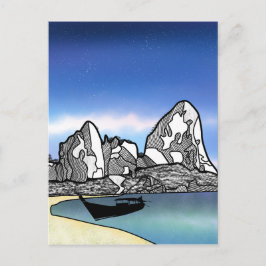 Thailand Tropical Beach Szene Postkarte