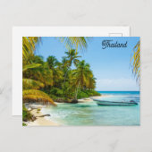 Thailand Tropical Beach Travel Foto Postkarte (Vorne/Hinten)