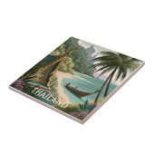 Thailand Tropische Illustration Fliese (Seite)