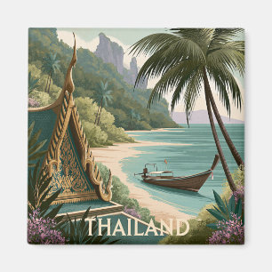 Thailand Tropische Illustration Magnet