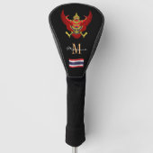 Thailand und Thai Flag Mit Monogramm Golfclubs Abd Golf Headcover (Vorderseite)