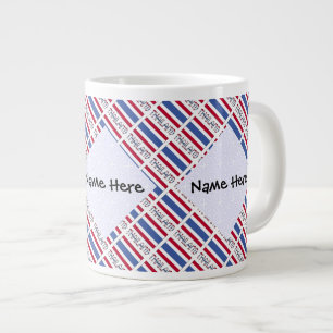 Thailand und thailändische Flagge gekachelt Person Jumbo-Tasse