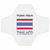 Thailand und Thailändische Flagge Personalisiert Fußball (Flach)