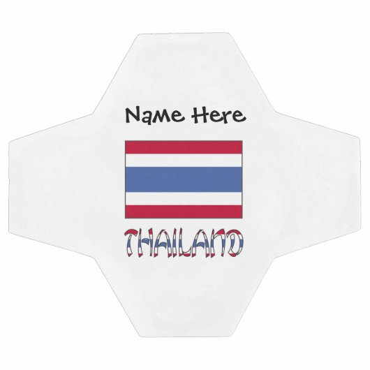 Thailand und Thailändische Flagge Personalisiert Fußball (Flach)