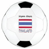Thailand und Thailändische Flagge Personalisiert Fußball (Vorderseite)