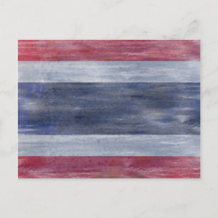 Thailand unter der thailändischen Flagge leidet Postkarte