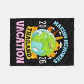 Thailand Vacation 2026 Travel Making Memories Fami Fleecedecke (Vorderseite (Horizontal))