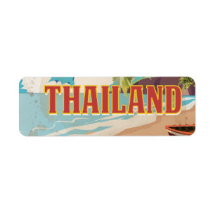 Thailand Vintage Reiseplakat