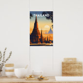 Thailand Vintage Travel Poster (Küche)