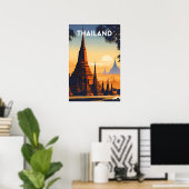 Thailand Vintage Travel Poster (Heimbüro)