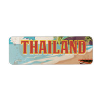 Thailand Vintage Travel Poster