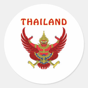 Thailand-Wappen Runder Aufkleber