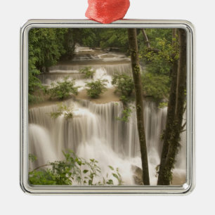 Thailand, Wasserfall Huai Mae Khamin Silbernes Ornament