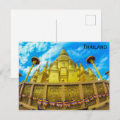 Thailand Wat Phra jenes buddhistische Tempel Postkarte (Vorne/Hinten)