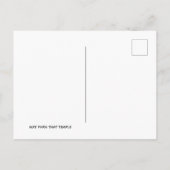 Thailand Wat Phra jenes buddhistische Tempel Postkarte (Rückseite)