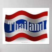 Thailand Waving Flag Poster (Vorne)