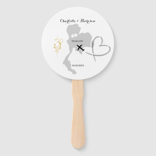 Thailand Wedding Destination Fächer (Vorderseite)